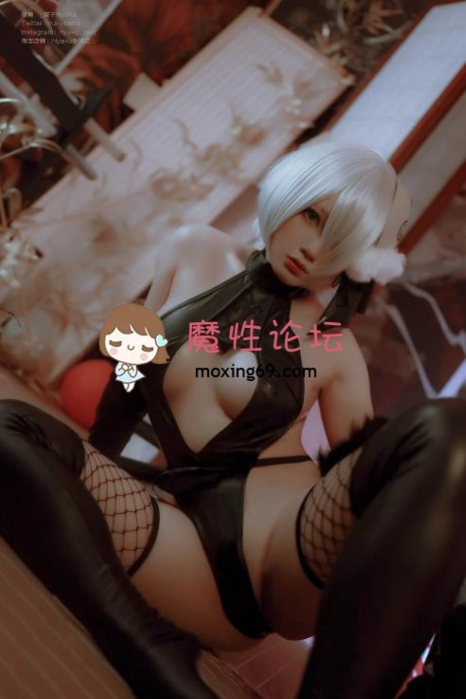 [cosplay] Nyako喵子  2b同人旗袍 43P-196M 【百度云】