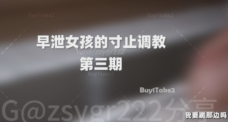 buy1take2 早泄女孩的寸止调教第三期  1V454M百度盘