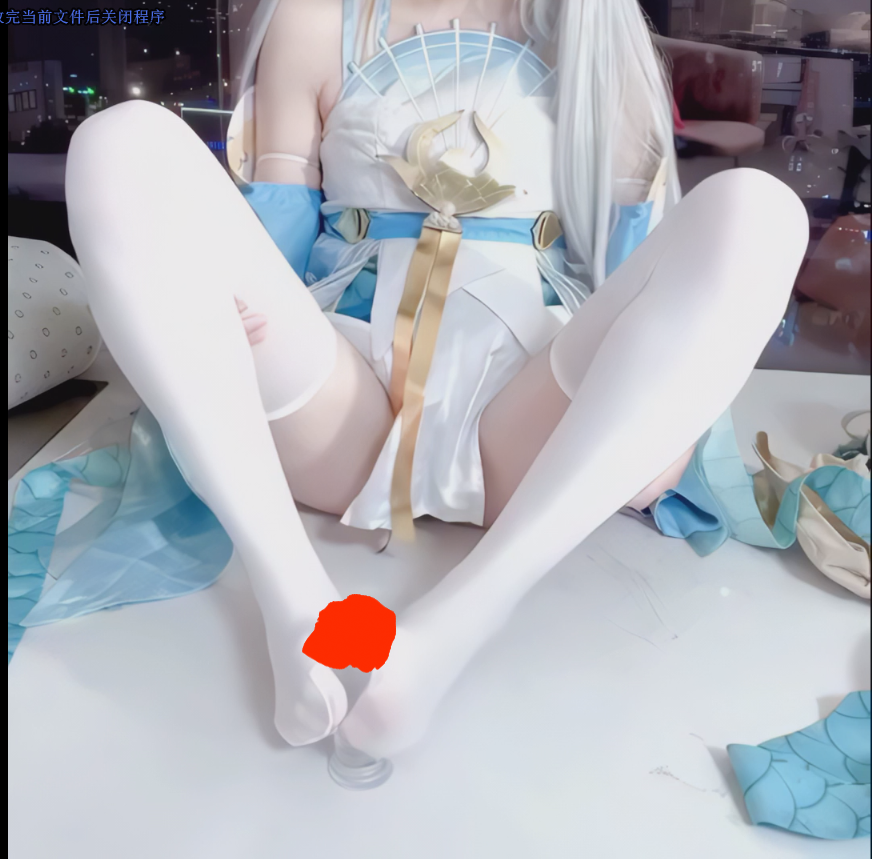 【新】月色宝宝-cosplay西施 游龙清影模拟足【1V】【804MB百度云】